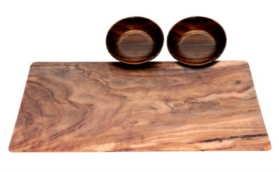 Tarhong Akazie Set 2 Tröge / Tischset Oliv 13 CM 180 ML / 49X29 CM