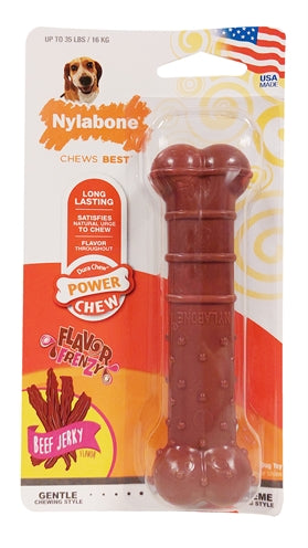 Nylabone Textured Dura Chew Beef Jerkey Für Harte Bisse