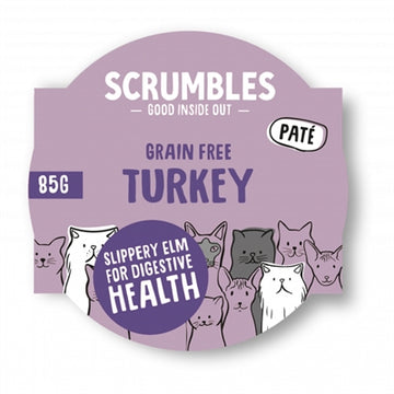 Scrumbles Komplett Katze Nass Pute 8X85 GR