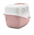 Savic Katzentoilette Nestor Impression Flamingo Rosa / Weiss 56X39X38.5 CM
