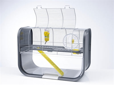 Savic Hamsterkäfig Geneva Anthrazit/Silber 60X29X44 CM