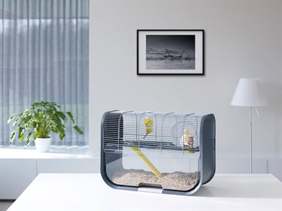 Savic Hamsterkäfig Geneva Anthrazit/Silber 60X29X44 CM