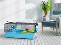 Savic Hamsterkäfig Sky Metro Hellblau/Dunkelblau 80X50X50 CM