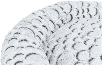 Trixie Katzenkorb Mila Rund Plüsch Weiss/Grau 50X50 CM