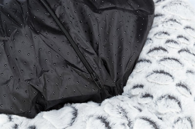 Trixie Katzenkorb Mila Rund Plüsch Weiss/Grau 50X50 CM