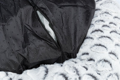 Trixie Katzenkorb Mila Rund Plüsch Weiss/Grau 50X50 CM