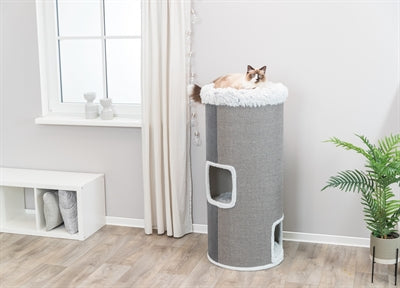 Trixie Kratzbaum Katzenturm Harvey Grau 50X50X118 CM