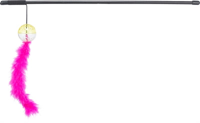 Trixie Mit Rasselkugel Und Feder Kunststoffsortiment 46 CM