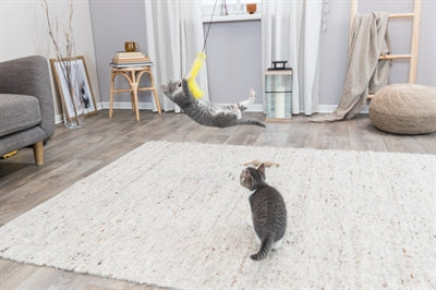 Trixie Mit Rasselkugel Und Feder Kunststoffsortiment 46 CM