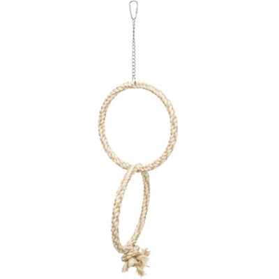 Trixie Doppelseilring Natur 16X16 CM