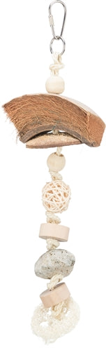 Trixie Natur Spielzeug Kokosnuss / Rattan / Lavastein Natur 35 CM