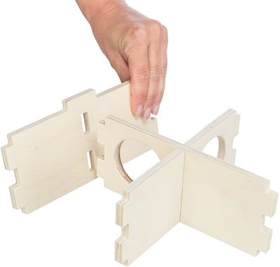 Trixie Nagetierhaus 3 Zimmer Unbehandeltes Holz Natur