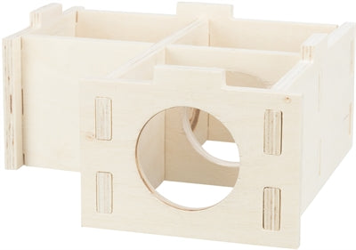 Trixie Nagetierhaus 3 Zimmer Unbehandeltes Holz Natur