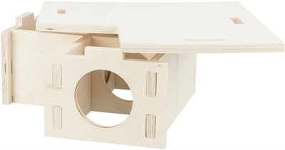 Trixie Nagetierhaus 3 Zimmer Unbehandeltes Holz Natur