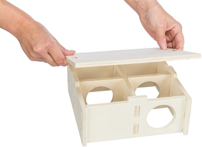 Trixie 4 Zimmer Unbehandeltes Holz Natur