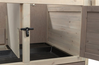 Trixie Natura Nagerhaus Mit Auslauf Grau/Braun 124X78X102 CM