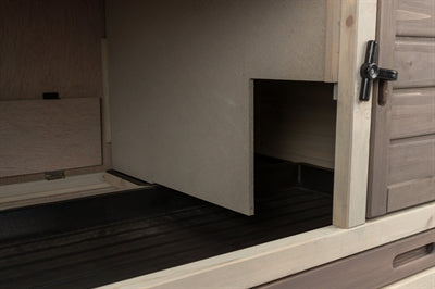 Trixie Natura Nagerhaus Mit Auslauf Grau/Braun 124X78X102 CM