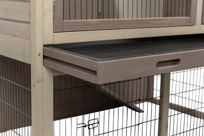 Trixie Natura Nagerhaus Mit Auslauf Grau/Braun 124X78X102 CM