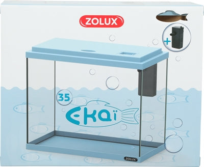 Zolux Aquarium Ekaï 35 Blau 18 LTR. 35X18X28 CM