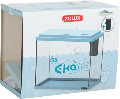 Zolux Aquarium Ekaï 35 Blau 18 LTR. 35X18X28 CM