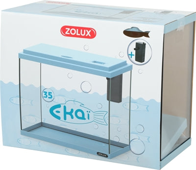 Zolux Aquarium Ekaï 35 Blau 18 LTR. 35X18X28 CM