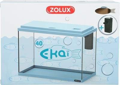 Zolux Aquarium Ekaï 40 Blau 24 LTR. 40X20X28 CM
