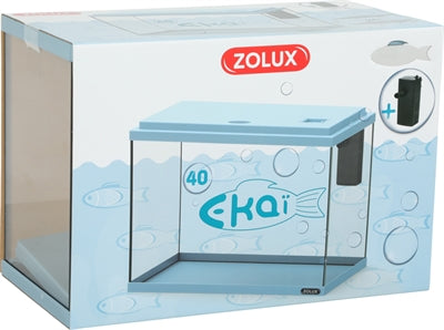 Zolux Aquarium Ekaï 40 Blau 24 LTR. 40X20X28 CM