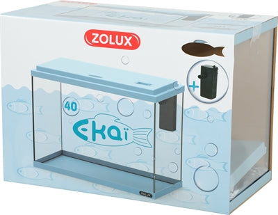 Zolux Aquarium Ekaï 40 Blau 24 LTR. 40X20X28 CM