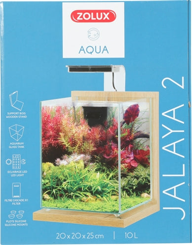 Zolux Aquarium Kit Jalaya 2 Licht Eiche 10 LTR 20X20X25 CM