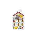 Blond Amsterdam Feuer Haus Hund 8X8X14 CM