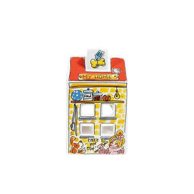 Blond Amsterdam Feuer Haus Hund 8X8X14 CM