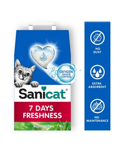 Sanicat 7 Days Aloe Vera Katzenstreu 4 LTR