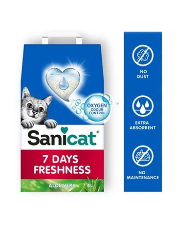 Sanicat 7 Days Aloe Vera Katzenstreu 4 LTR