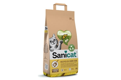 Sanicat Recycelte Maiskolben Katzenstreu 6 LTR