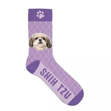 Plenty Gifts Socken Shih Tzu Lila
