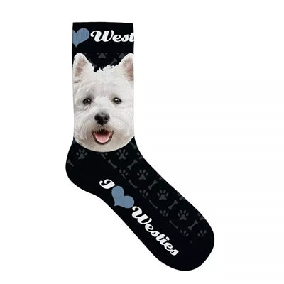 Plenty Gifts Socken Westie Schwarz