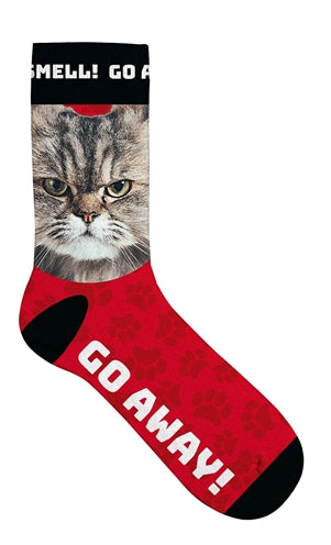 Plenty Gifts Socken Graue Katze Gehen Weg