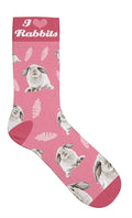 Plenty Gifts Socken Kaninchen Rosa