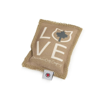 Canadiancat Company Kanadische Katze Spielen Kissen Liebe Mit Katzenminze Grau / Beige 10,5X7,5X1 CM
