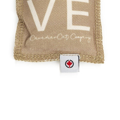 Canadiancat Company Kanadische Katze Spielen Kissen Liebe Mit Katzenminze Braun / Beige 10,5X7,5X1 CM