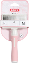 Zolux Anah Slicker Brush Einziehbar Rosa/Weiss