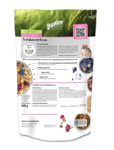 Bunny Nature Zwerghamster Traum Experte Blume 500 GR