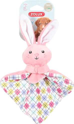 Zolux Welpe Winzigen Plüsch Kaninchen Kuschelige Decke Rosa 25,5X11,5X3 CM