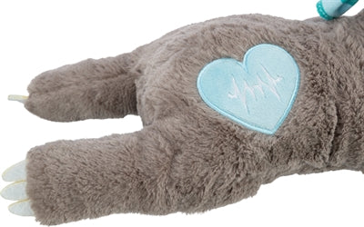Trixie Plüsch Faultier Grau Mit Herzschlag Für Welpe 34 CM