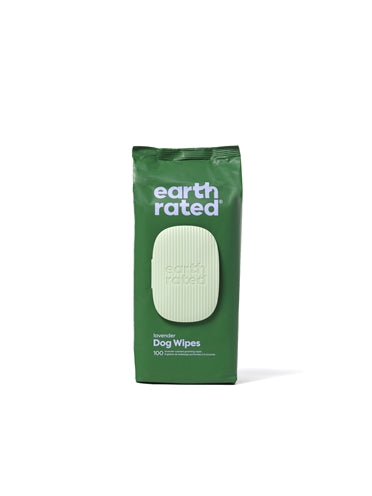 Earth Rated Hundewischtücher In Erdqualität Lavendel Kompostierbar 20,5X20,5 CM 100 STK.
