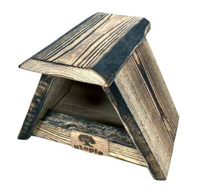 Utopia Nistkasten Rotkehlchen/Vogel Verbranntes Douglasienholz 28X18 CM