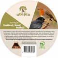 Utopia Nistkasten Rotkehlchen/Vogel Verbranntes Douglasienholz 28X18 CM