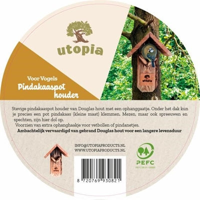 Utopia Erdnussbutter Topflappen Verbrannt Douglasienholz 35X16.5 CM