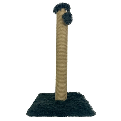 Foeiii Kratzbaum Plüsch Schwarz 39X39X80 CM