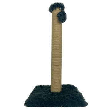 Foeiii Kratzbaum Plüsch Schwarz 39X39X80 CM